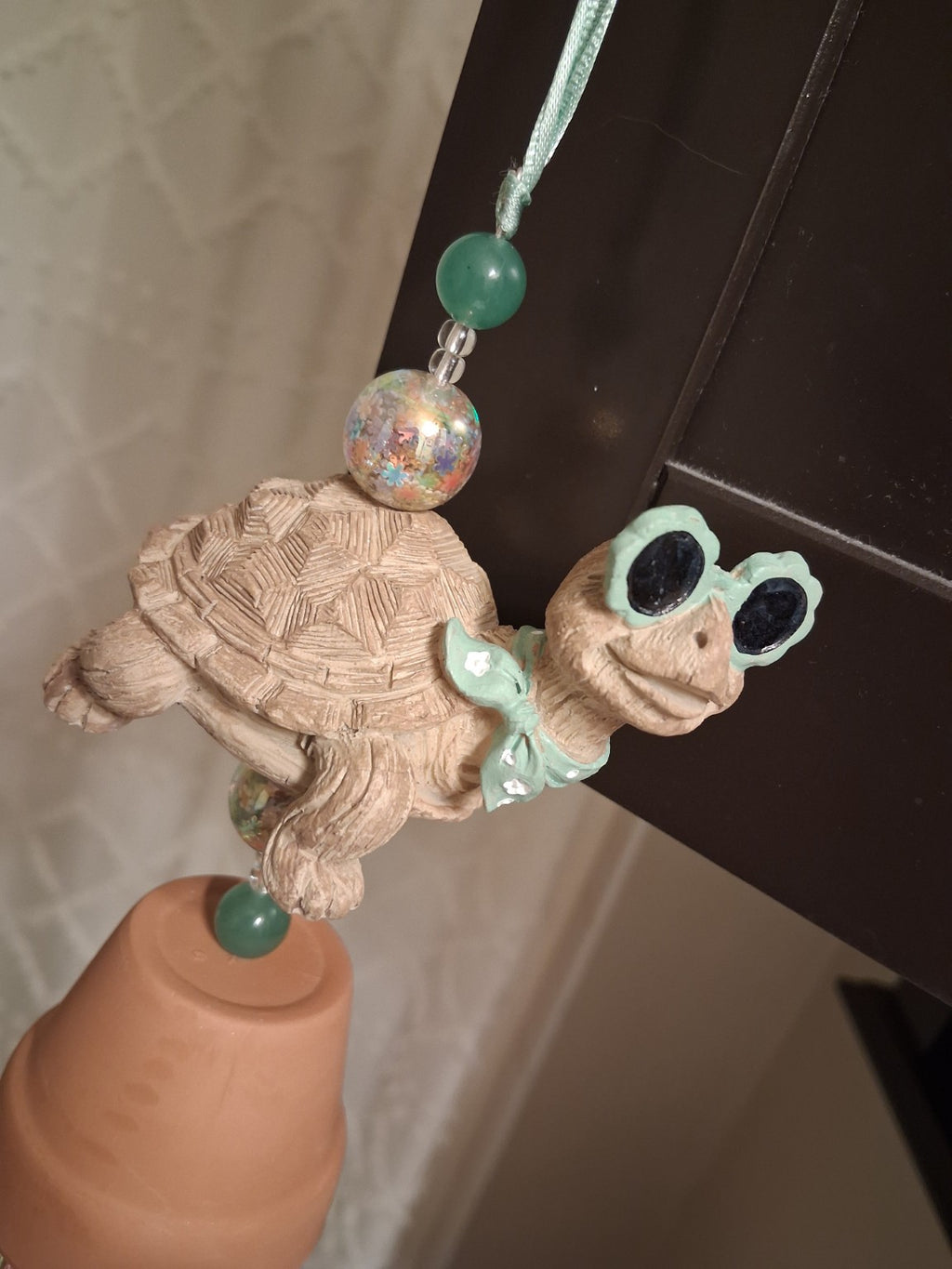 Sheldon on Vacation — Whimsical Turtle Hanging Décor