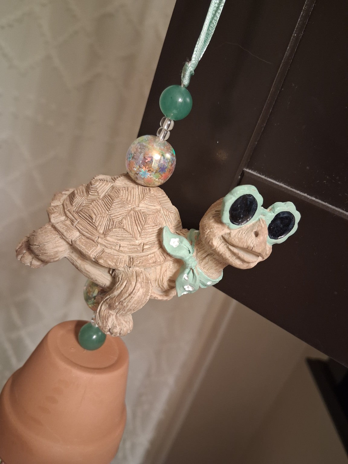 Sheldon on Vacation — Whimsical Turtle Hanging Décor