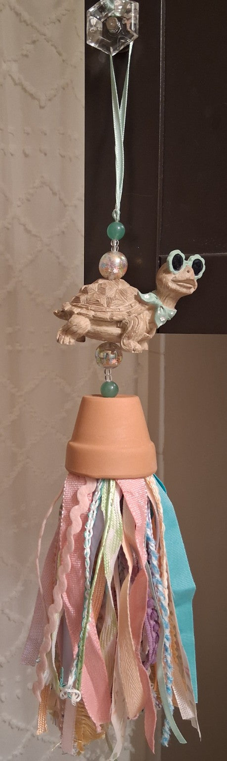 Sheldon on Vacation — Whimsical Turtle Hanging Décor