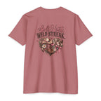 Soft Heart Wild Streak Western Graphic Tee | Cowgirl Bow & Turquoise Heart Shirt