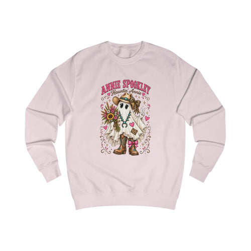 Annie Spookley Western Ghost Sweatshirt | Cute Cowgirl Halloween Crewneck