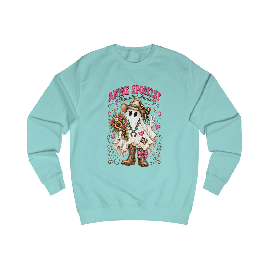 Annie Spookley Western Ghost Sweatshirt | Cute Cowgirl Halloween Crewneck