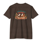 Riding Into Spooky Season Western Halloween Ghost Cowgirl Graphic Tee
