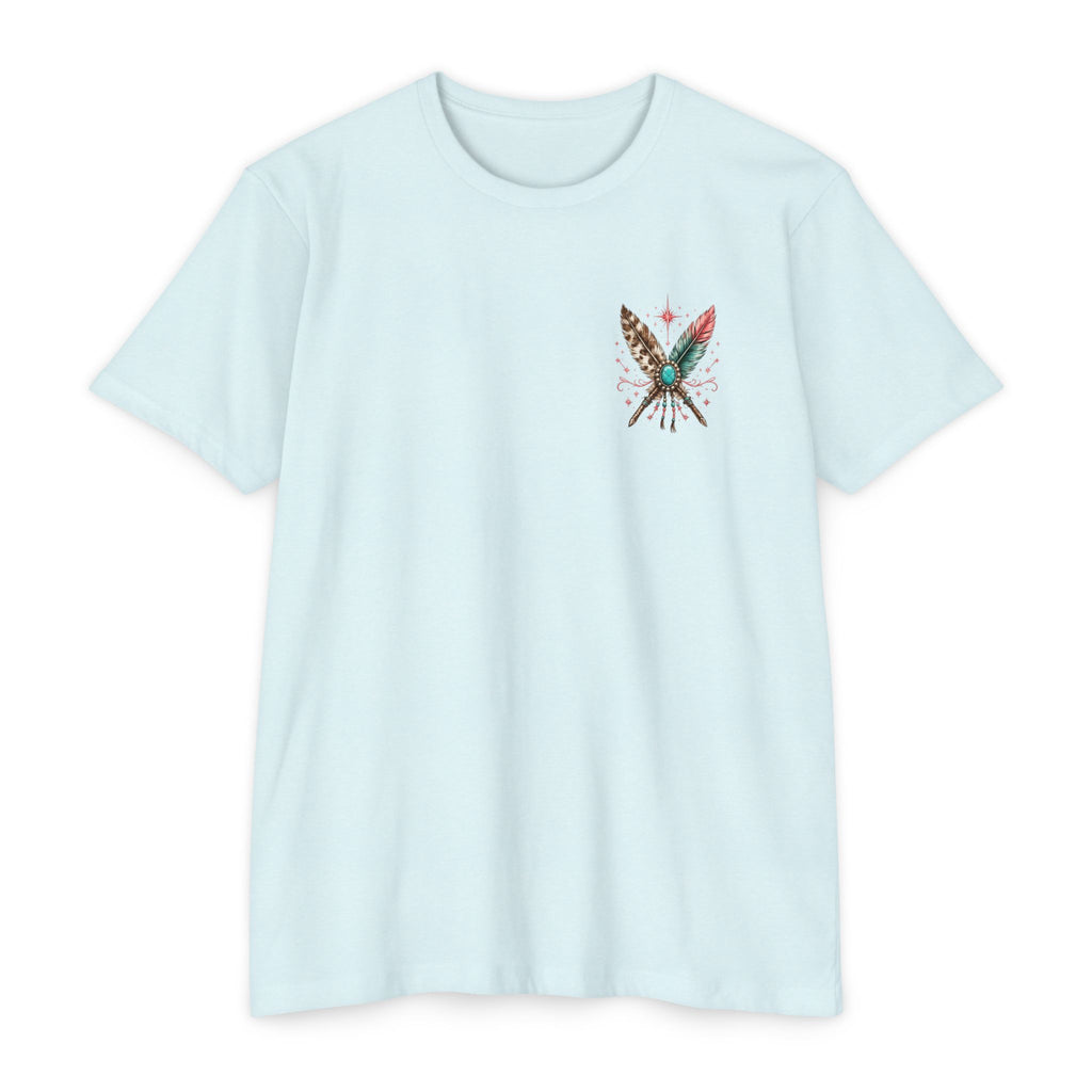 Pretty Wild Western Graphic Tee | Pink Cowgirl Boots & Turquoise Shirt