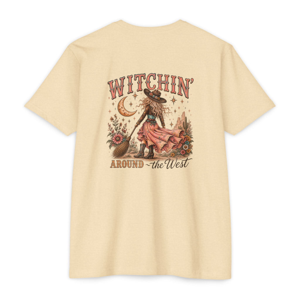 Witchin’ Around the West Western Halloween Cowgirl Graphic Tee