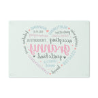 Heartfelt Granny Tempered Glass Cutting Board