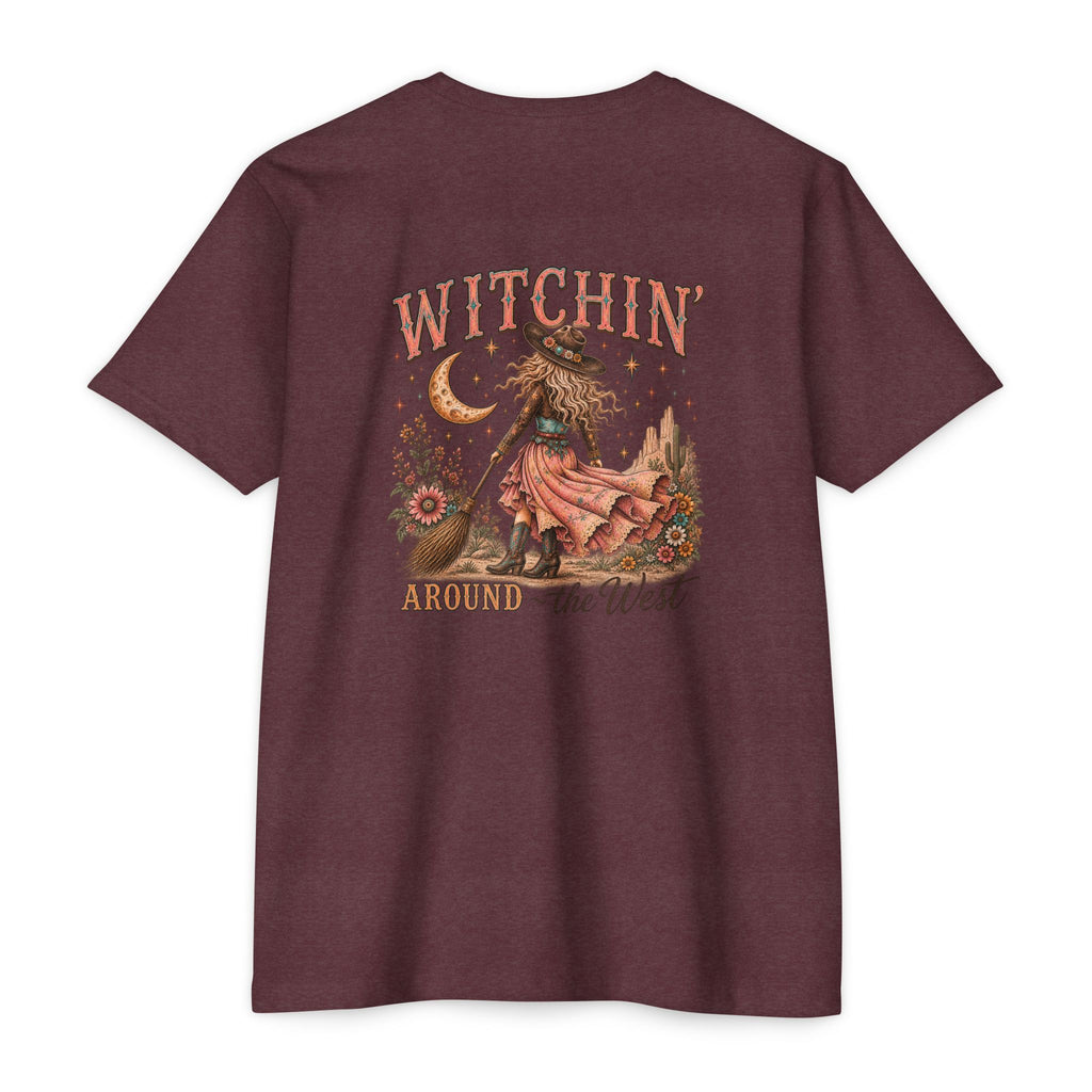 Witchin’ Around the West Western Halloween Cowgirl Graphic Tee