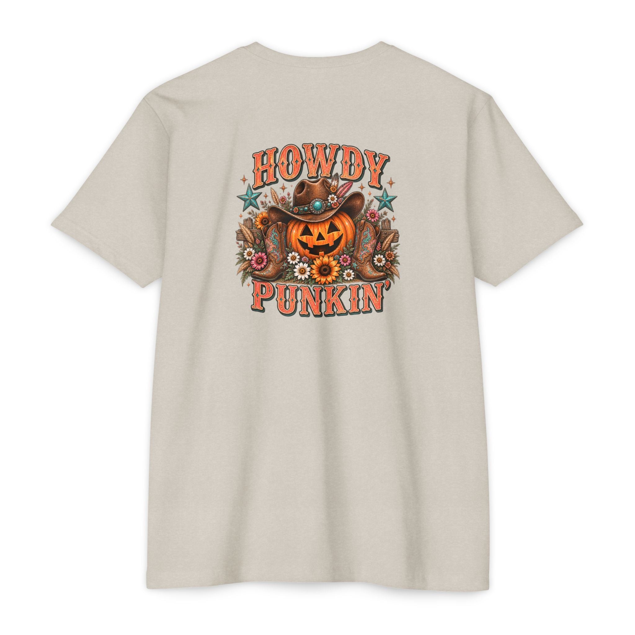 Howdy Punkin' Halloween Western Graphic Tee | Cute Cowgirl Fall Shirt