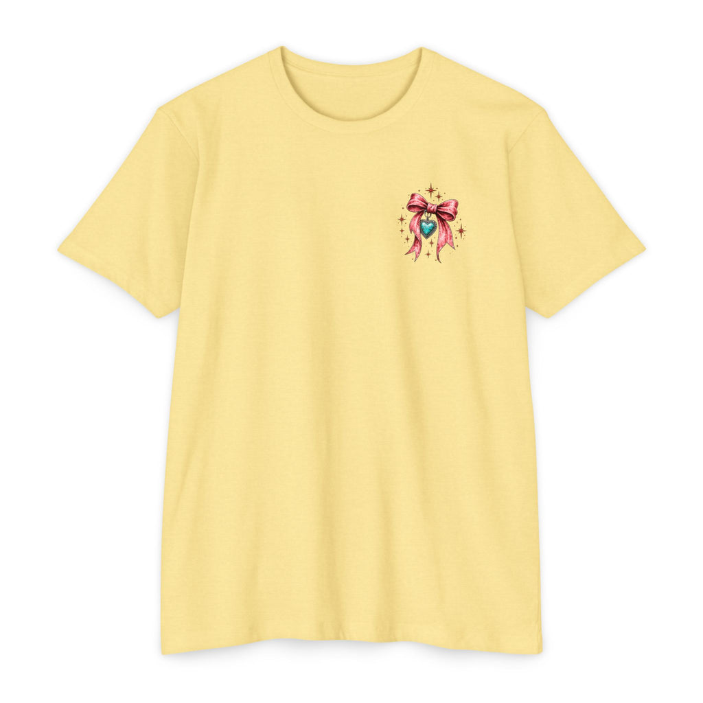 Soft Heart Wild Streak Western Graphic Tee | Cowgirl Bow & Turquoise Heart Shirt