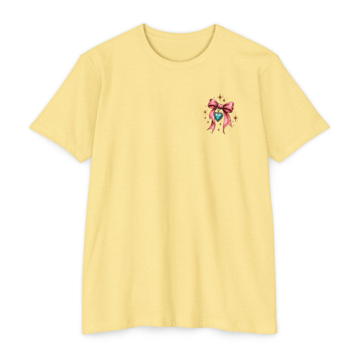 Soft Heart Wild Streak Western Graphic Tee | Cowgirl Bow & Turquoise Heart Shirt