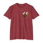 Riding Into Spooky Season Western Halloween Ghost Cowgirl Graphic Tee
