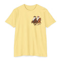 Riding Into Spooky Season Western Halloween Ghost Cowgirl Graphic Tee