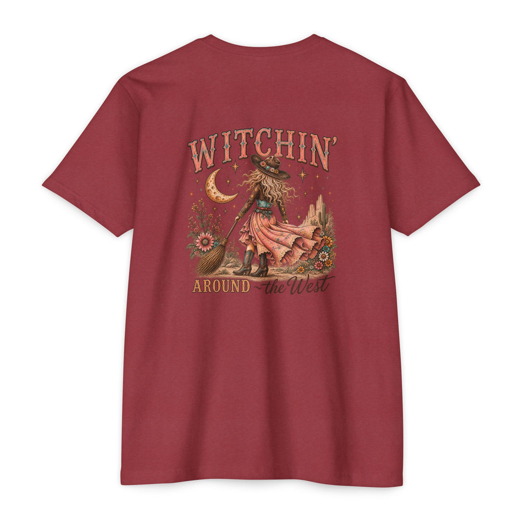 Witchin’ Around the West Western Halloween Cowgirl Graphic Tee