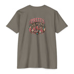 Pretty Wild Western Graphic Tee | Pink Cowgirl Boots & Turquoise Shirt
