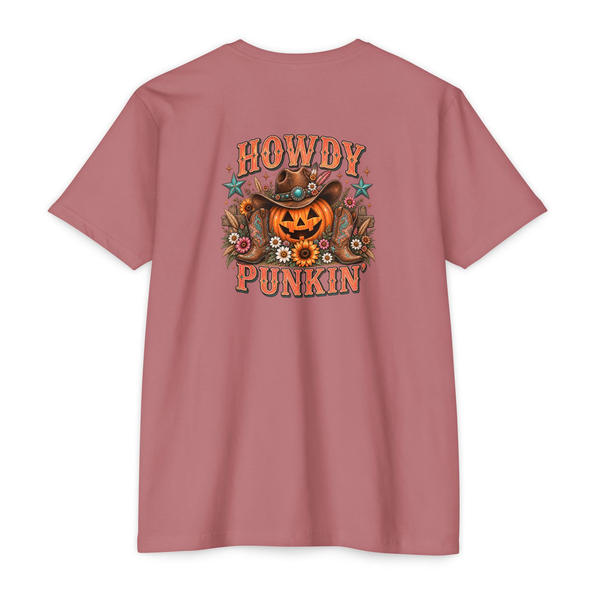 Howdy Punkin' Halloween Western Graphic Tee | Cute Cowgirl Fall Shirt