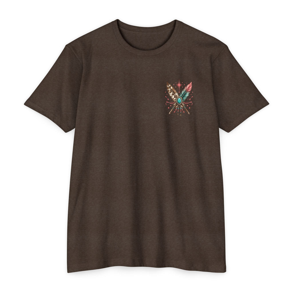 Pretty Wild Western Graphic Tee | Pink Cowgirl Boots & Turquoise Shirt