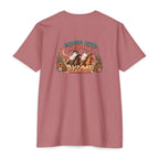 Riding Into Spooky Season Western Halloween Ghost Cowgirl Graphic Tee