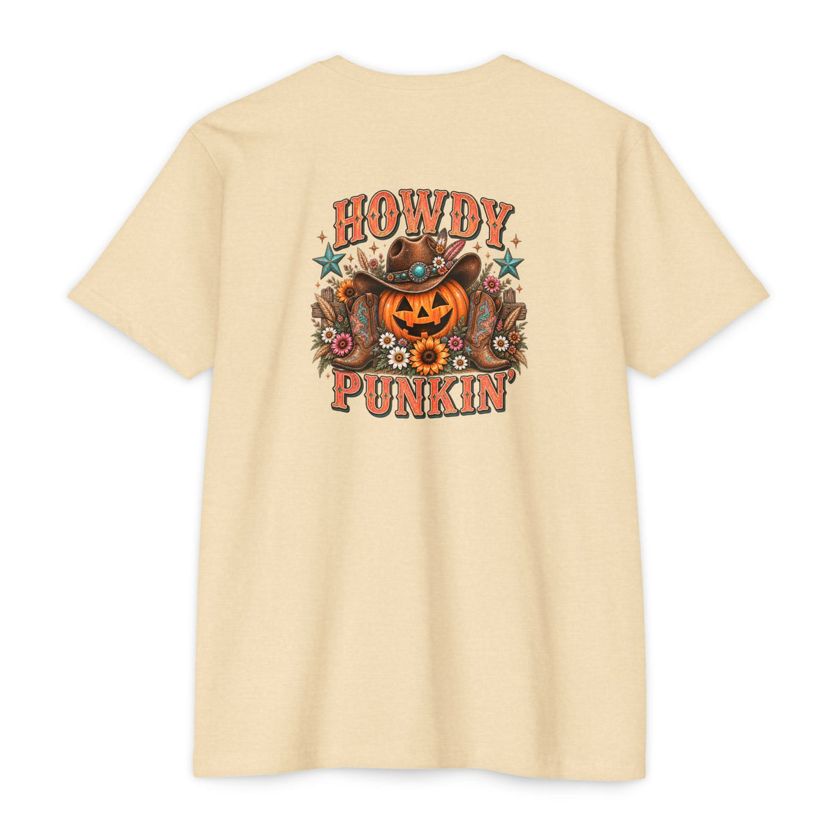 Howdy Punkin' Halloween Western Graphic Tee | Cute Cowgirl Fall Shirt