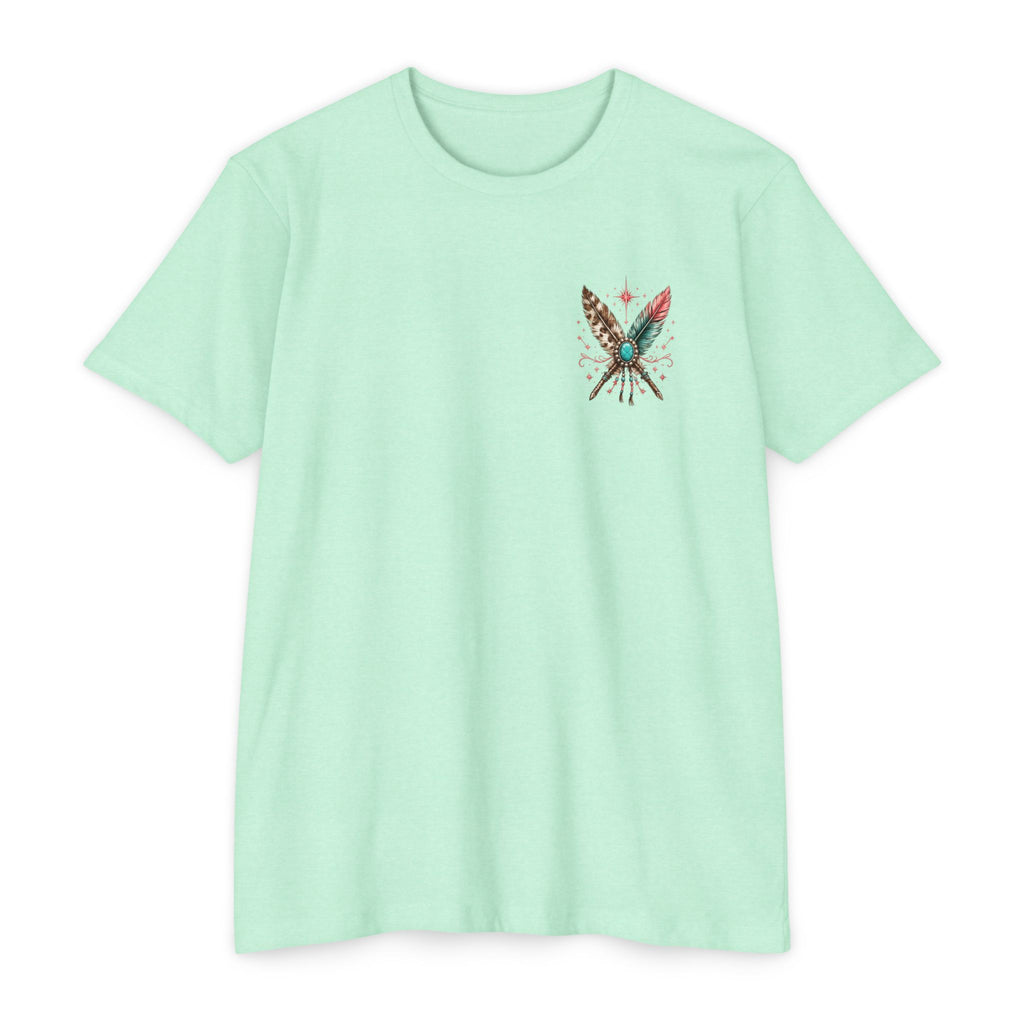 Pretty Wild Western Graphic Tee | Pink Cowgirl Boots & Turquoise Shirt