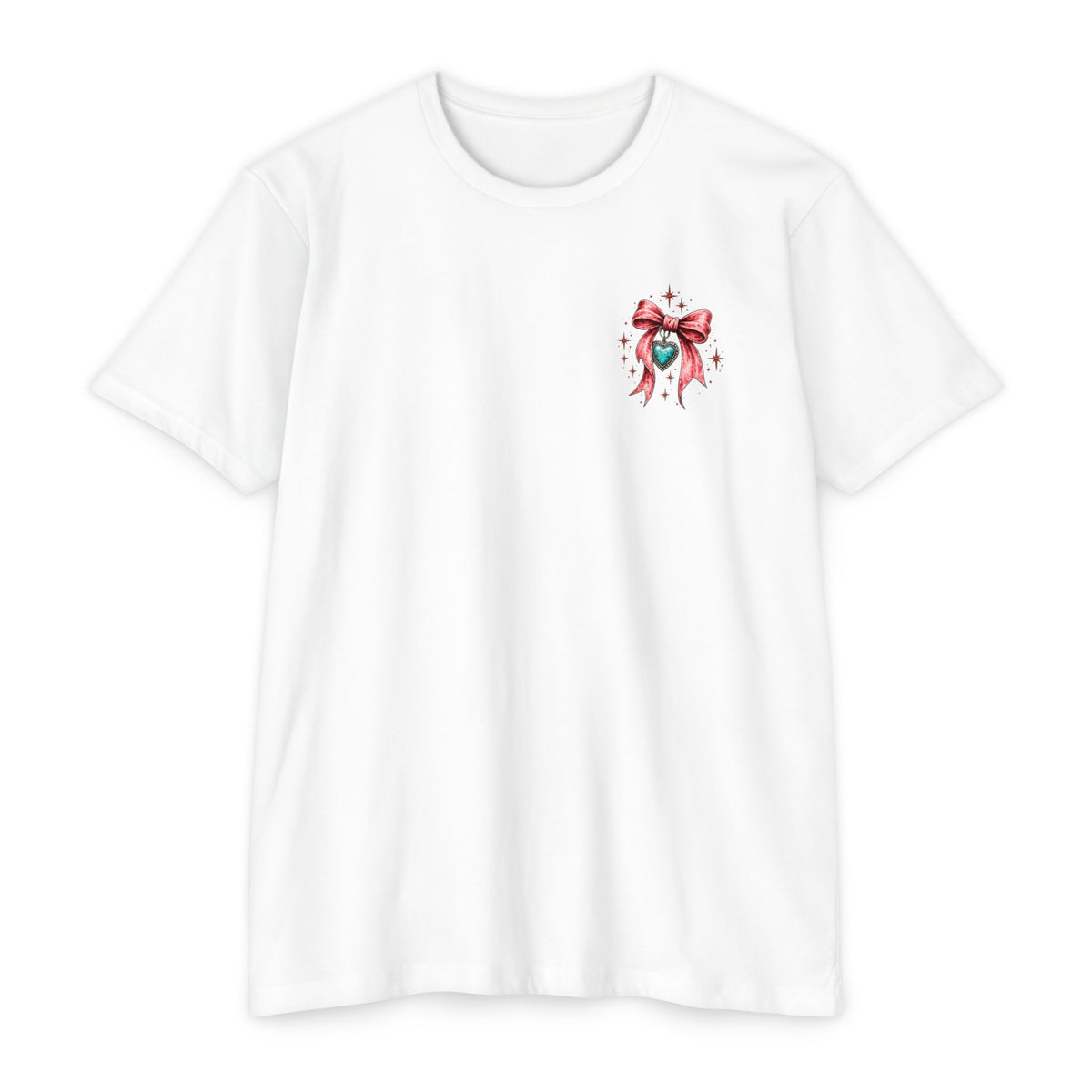 Soft Heart Wild Streak Western Graphic Tee | Cowgirl Bow & Turquoise Heart Shirt