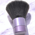 Luxurious and Very Large Soft Fluffy Powder Brush, Use as a Spray Tan Finishing Tool, Multipurpose Face and Body Barber and Beauty Tool, Large Kabuki Brush by BevyGold (Violet) (#9)