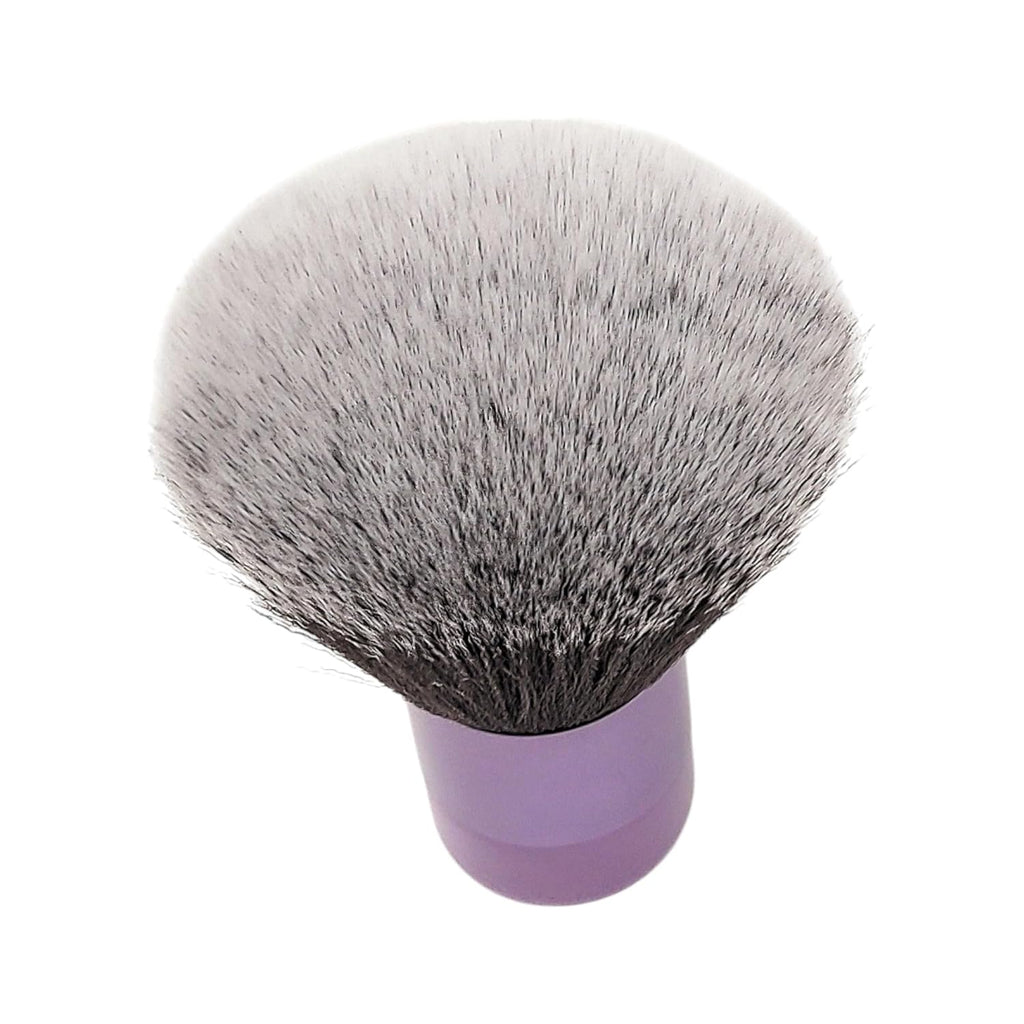 Luxurious and Very Large Soft Fluffy Powder Brush, Use as a Spray Tan Finishing Tool, Multipurpose Face and Body Barber and Beauty Tool, Large Kabuki Brush by BevyGold (Violet) (#9)