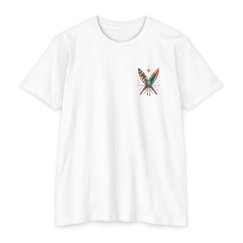 Pretty Wild Western Graphic Tee | Pink Cowgirl Boots & Turquoise Shirt