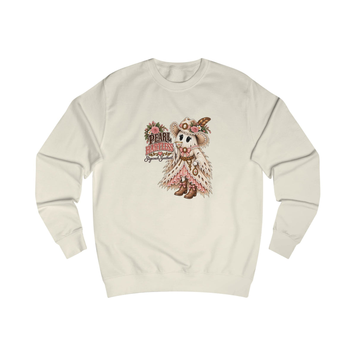 Pearl Hartless Stagecoach Sweetheart Sweatshirt | Cute Western Halloween Crewneck