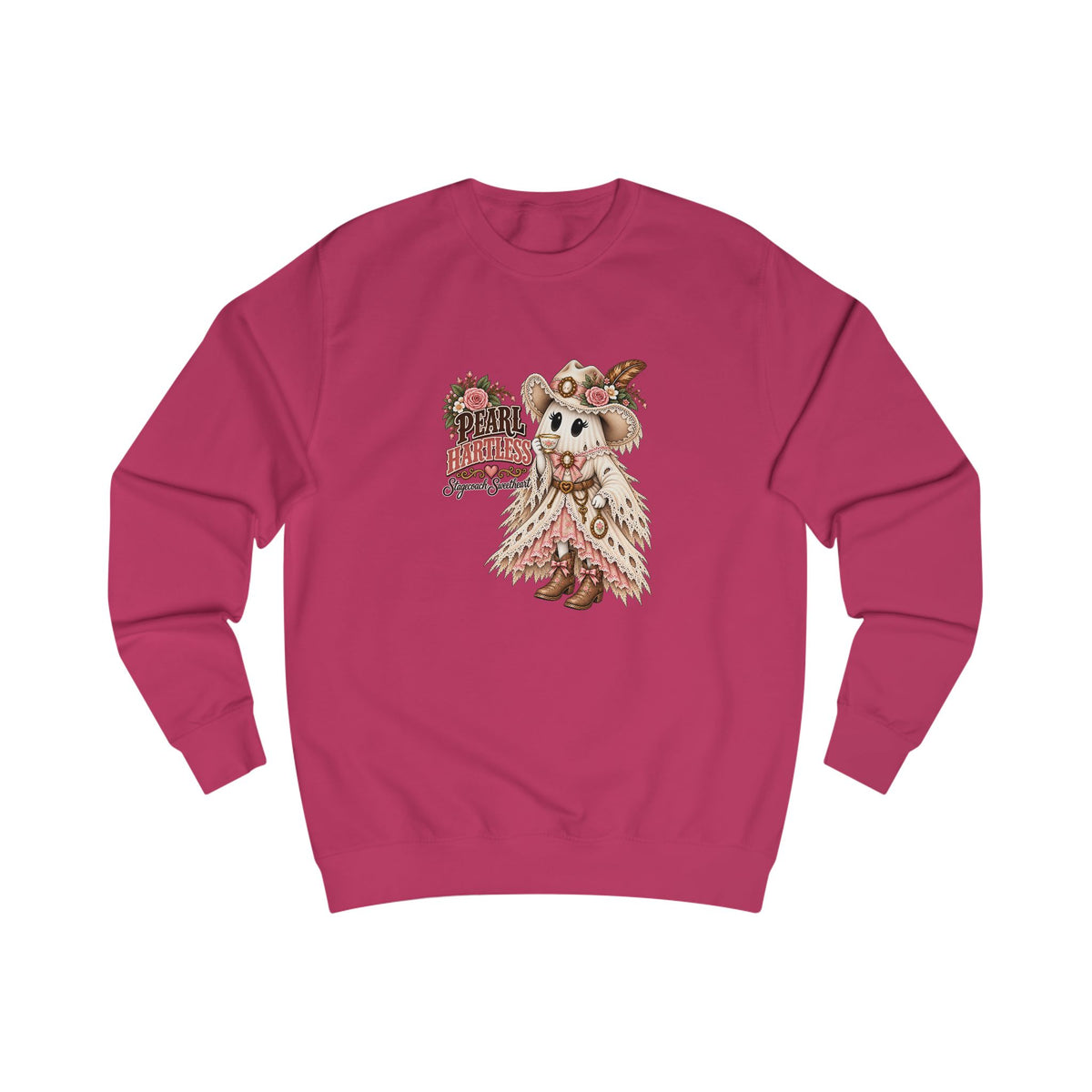 Pearl Hartless Stagecoach Sweetheart Sweatshirt | Cute Western Halloween Crewneck