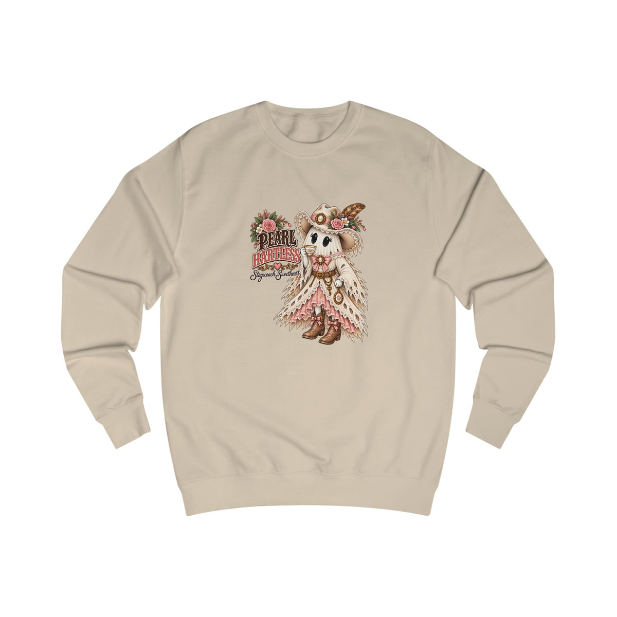 Pearl Hartless Stagecoach Sweetheart Sweatshirt | Cute Western Halloween Crewneck