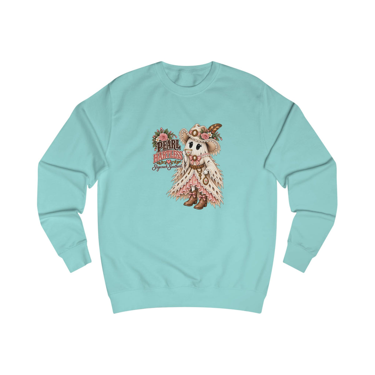 Pearl Hartless Stagecoach Sweetheart Sweatshirt | Cute Western Halloween Crewneck