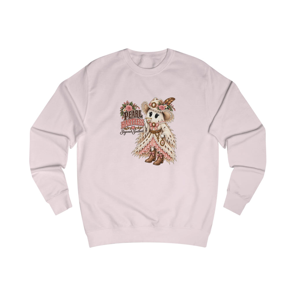 Pearl Hartless Stagecoach Sweetheart Sweatshirt | Cute Western Halloween Crewneck