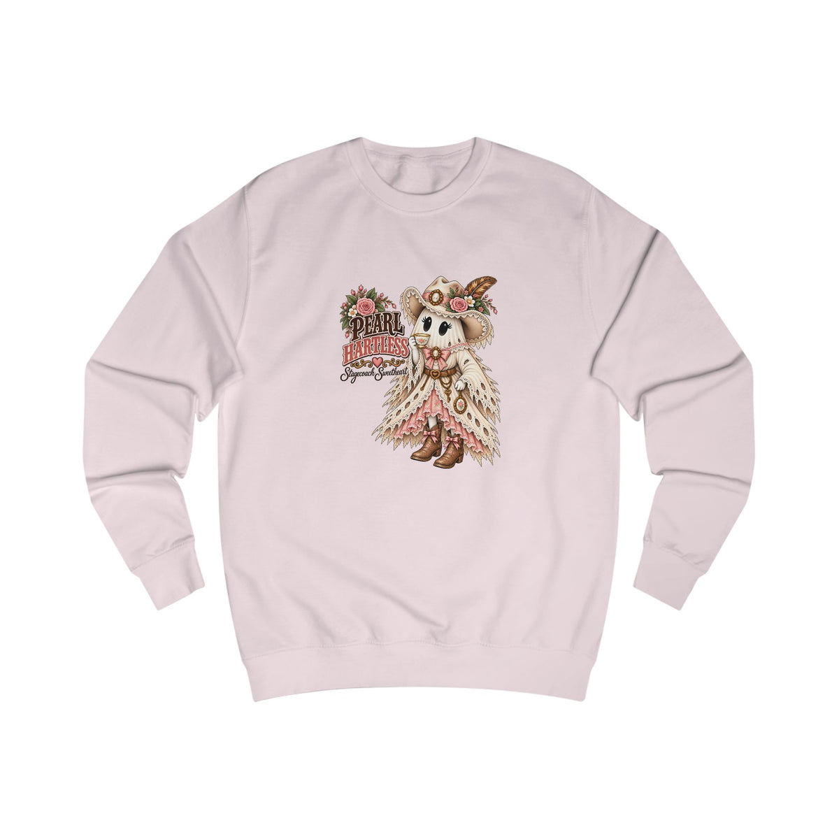 Pearl Hartless Stagecoach Sweetheart Sweatshirt | Cute Western Halloween Crewneck