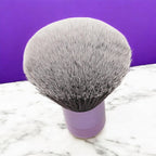 Luxurious and Very Large Soft Fluffy Powder Brush, Use as a Spray Tan Finishing Tool, Multipurpose Face and Body Barber and Beauty Tool, Large Kabuki Brush by BevyGold (Violet) (#9)