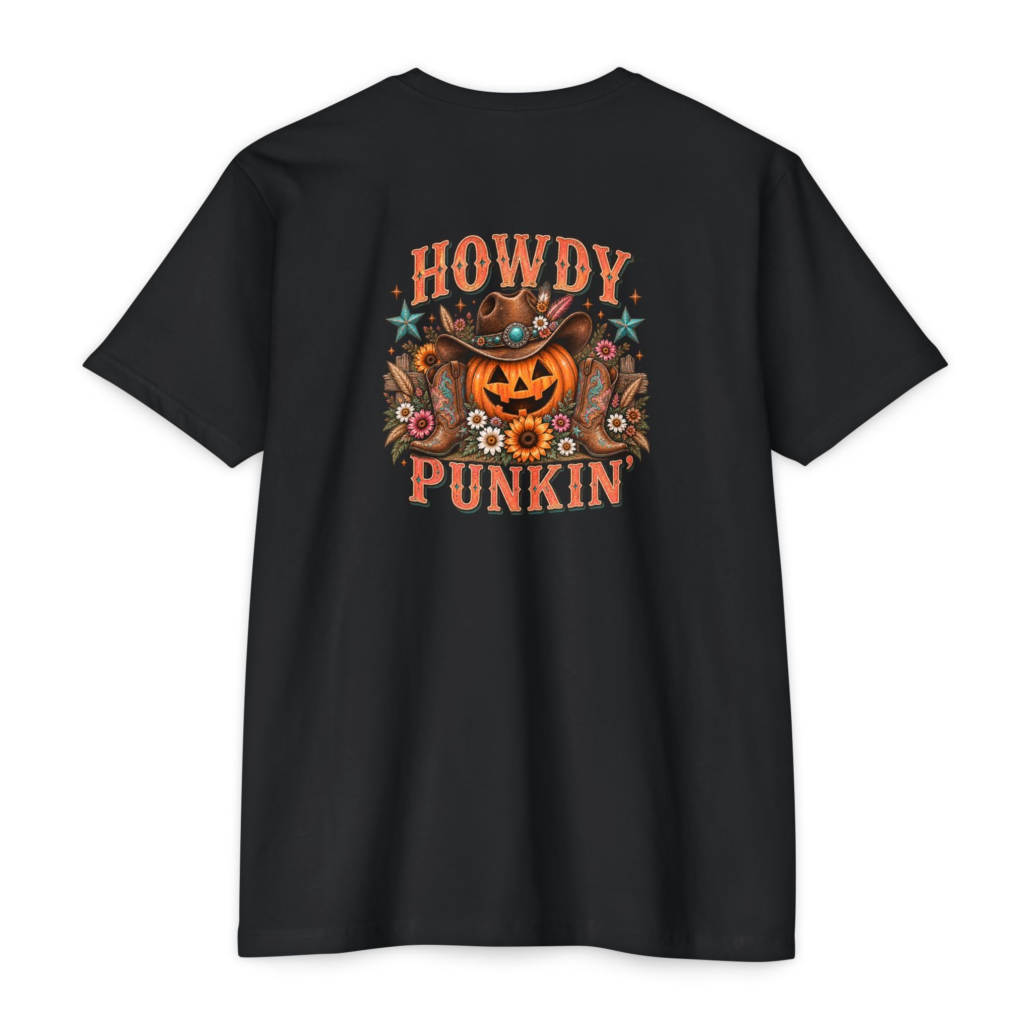 Howdy Punkin' Halloween Western Graphic Tee | Cute Cowgirl Fall Shirt
