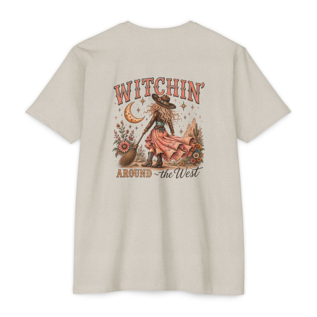 Witchin’ Around the West Western Halloween Cowgirl Graphic Tee