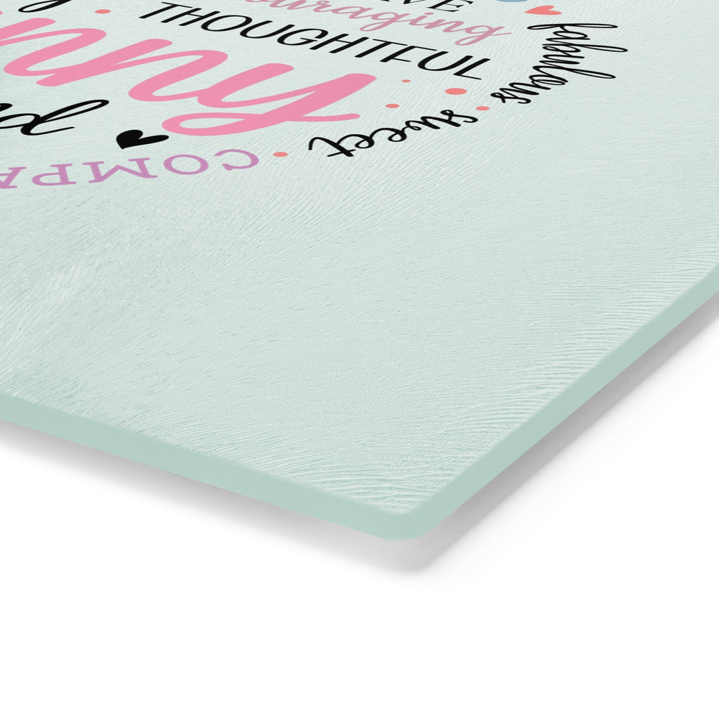 Heartfelt Granny Tempered Glass Cutting Board