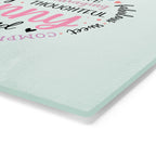 Heartfelt Granny Tempered Glass Cutting Board