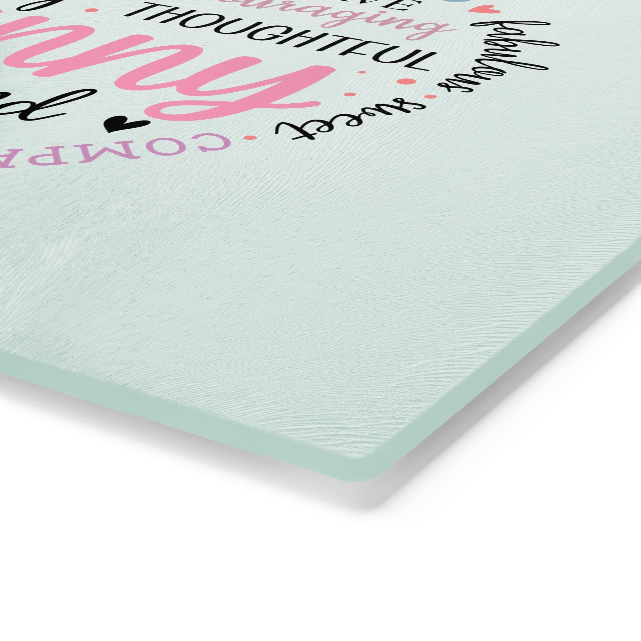 Heartfelt Granny Tempered Glass Cutting Board