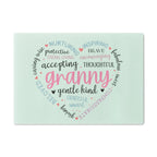 Heartfelt Granny Tempered Glass Cutting Board