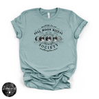 Black Full Moon Ritual Tee | Celestial Graphic T-Shirt