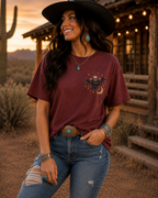 Witchin’ Around the West Western Halloween Cowgirl Graphic Tee