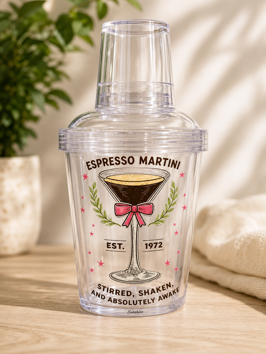 Cocktail Shaker with Built-In Measuring Cup | Choose Your Design