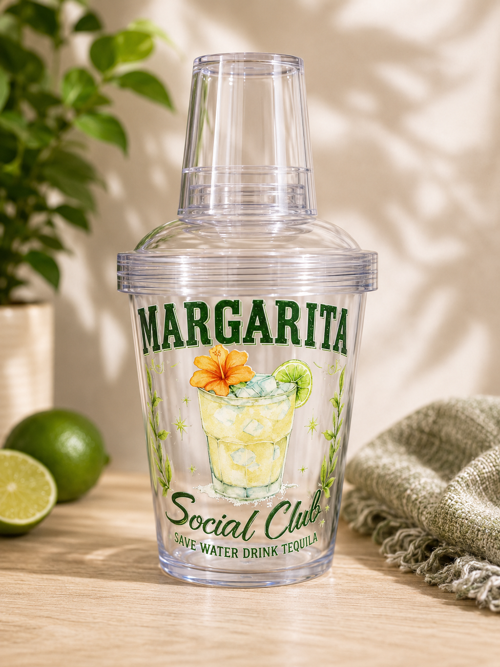 Cocktail Shaker with Built-In Measuring Cup | Choose Your Design