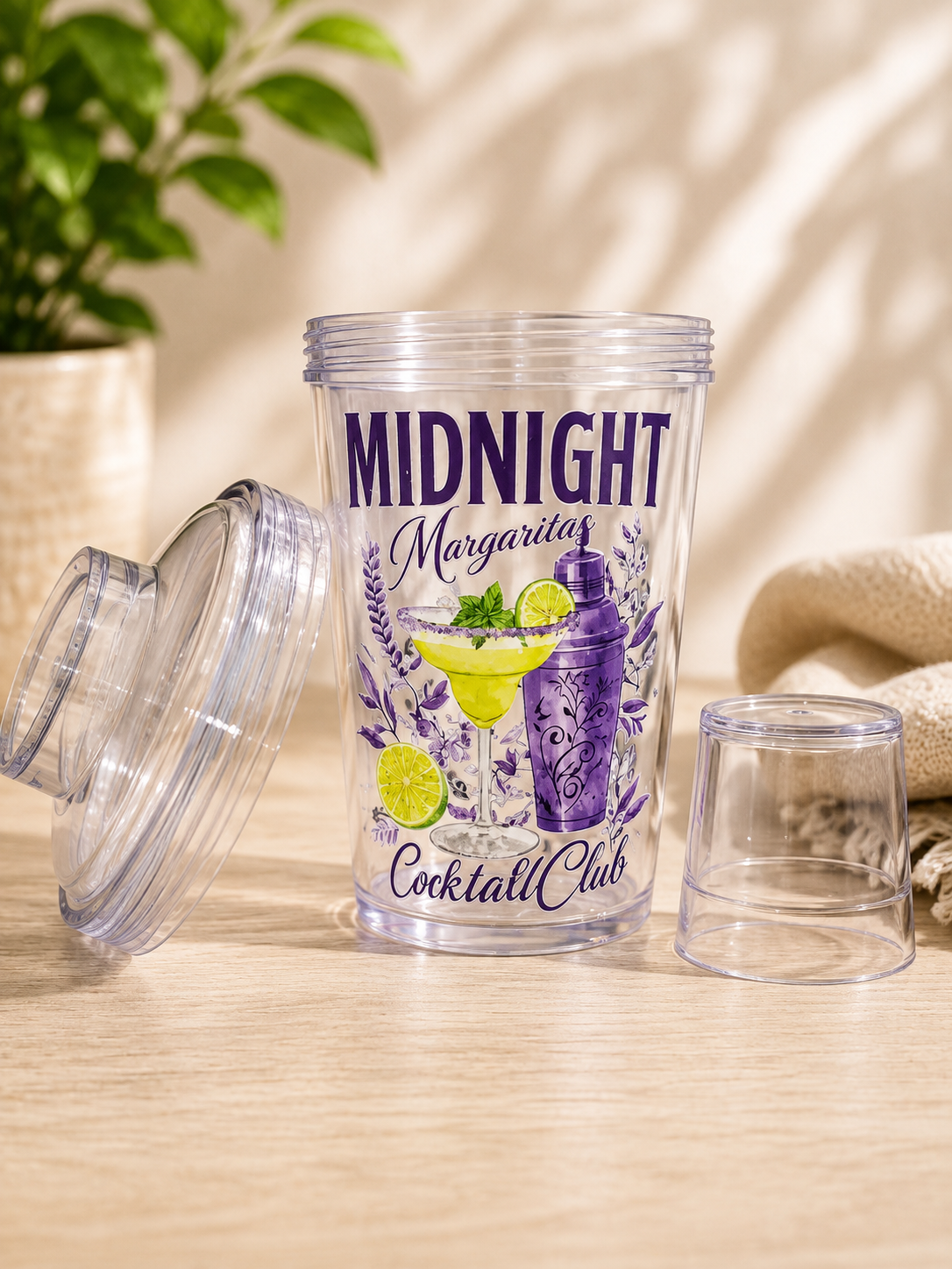 Cocktail Shaker with Built-In Measuring Cup | Choose Your Design