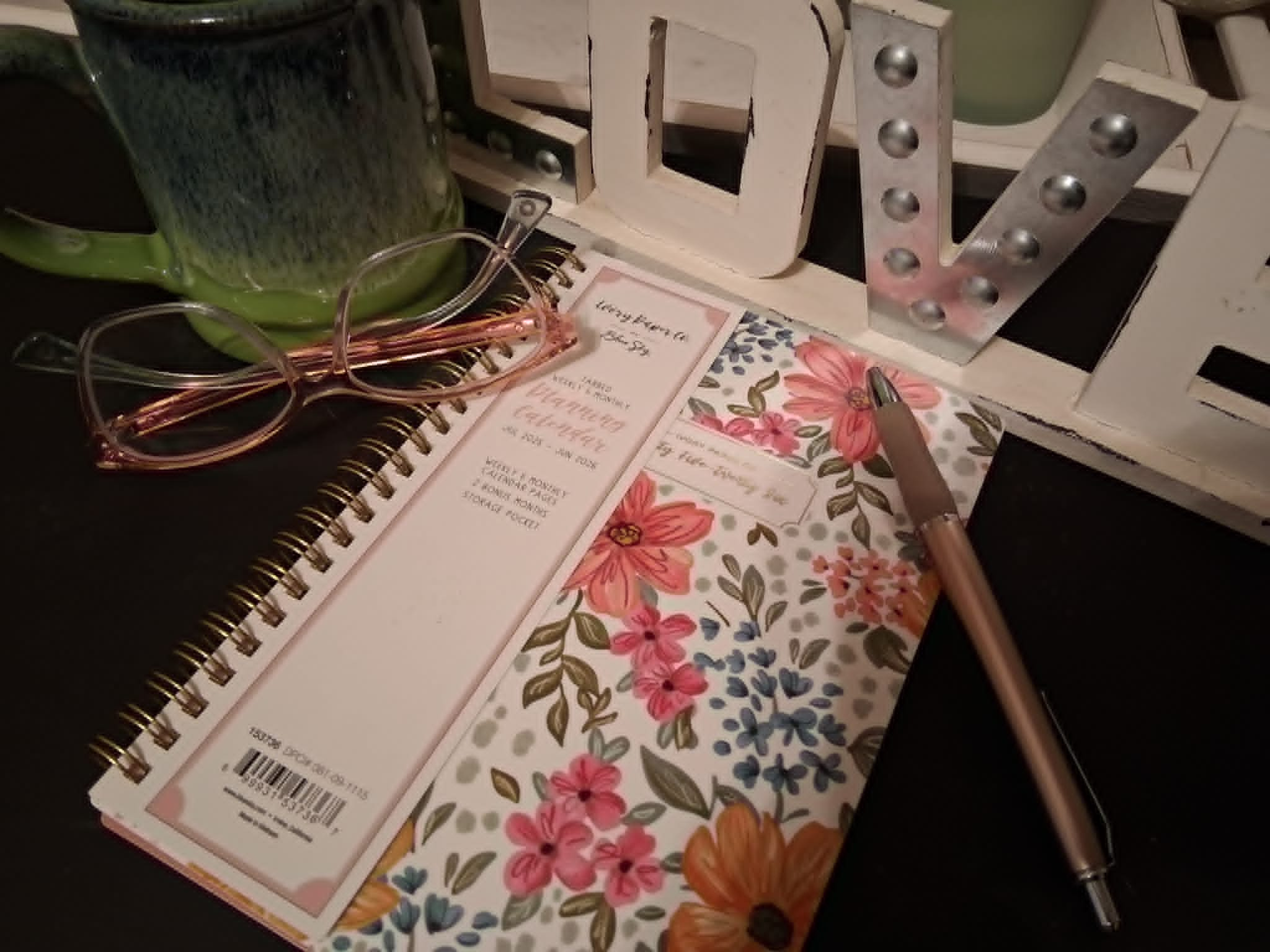 Blue Sky Wildflower Weekly & Monthly Planner (Undated Use)