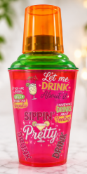 Cocktail Shaker with Built-In Measuring Cup | Choose Your Design