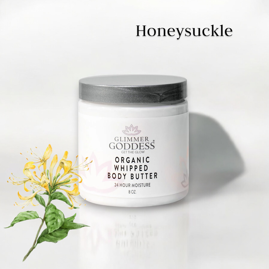 Glimmer Goddess Organic Whipped Body Butter - Honeysuckle