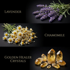 Healing Ritual Body Oil — Lavender & Chamomile Oil with Golden Healer Quartz