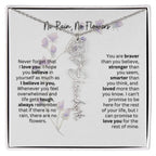 Birth Flower Necklace | Heartfelt Gift for Bonus Daughter from Stepmom or Stepdad
